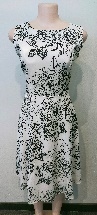 White Dress / Black Rose Outline