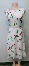 White Dress with Cherries
