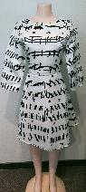 White Dress / Music Pattern