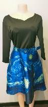 Dress  --  Black Top / Blue Bottom